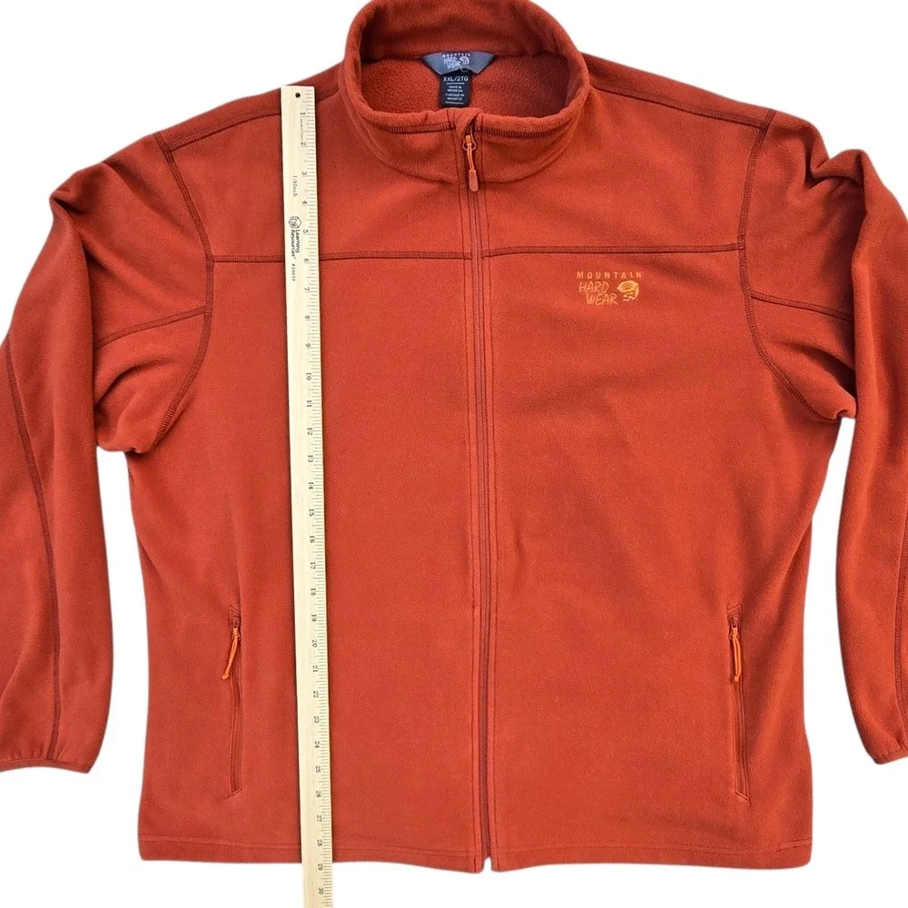 Mountain Hardwear Microchill 2.0 Fleece Jacket Full Zip Orange Rust Men's XXL